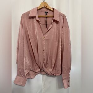 Express‎ Blush Pink Button Down Shirt